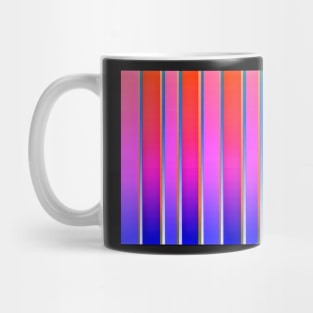 Hot pink ombre stripe pattern Mug